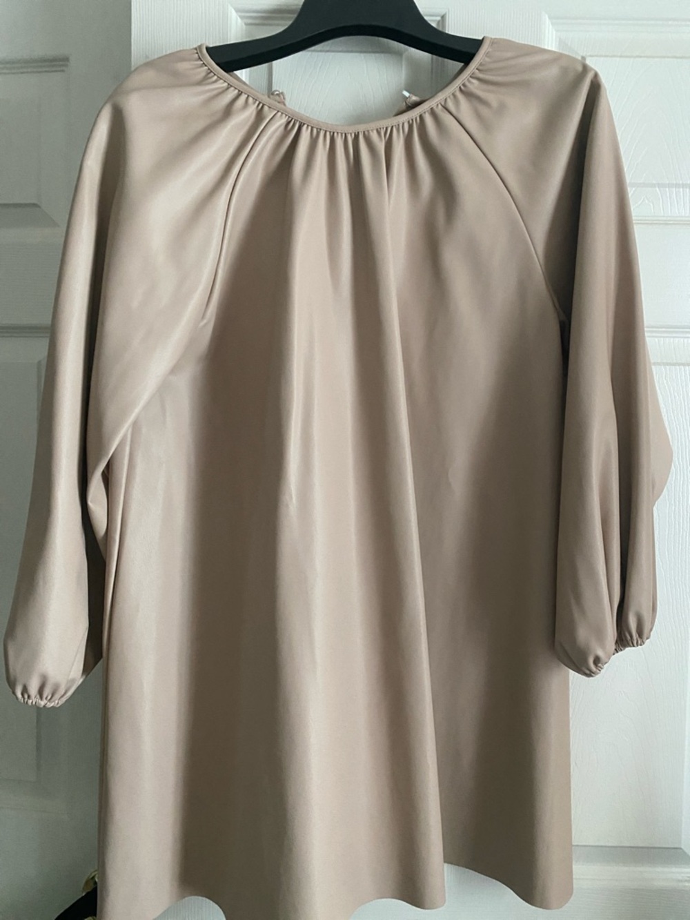 ASOS Faux Leather Long Sleeve Dress
